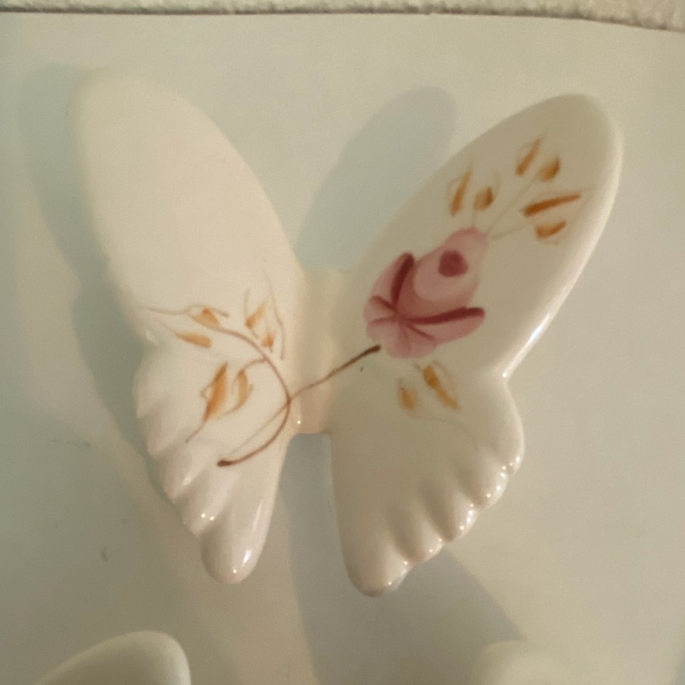 Vintage Lasting Products Porcelain Butterflies Wall Decor Cottage Gallery Wall - Picture 5 of 15